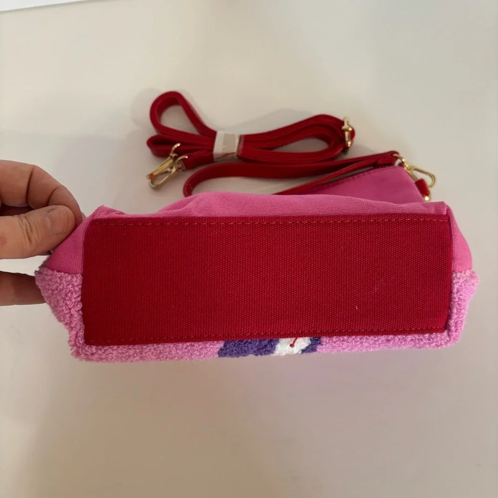 Source Unknown Pink Cartoon Mouse Crossbody Bag